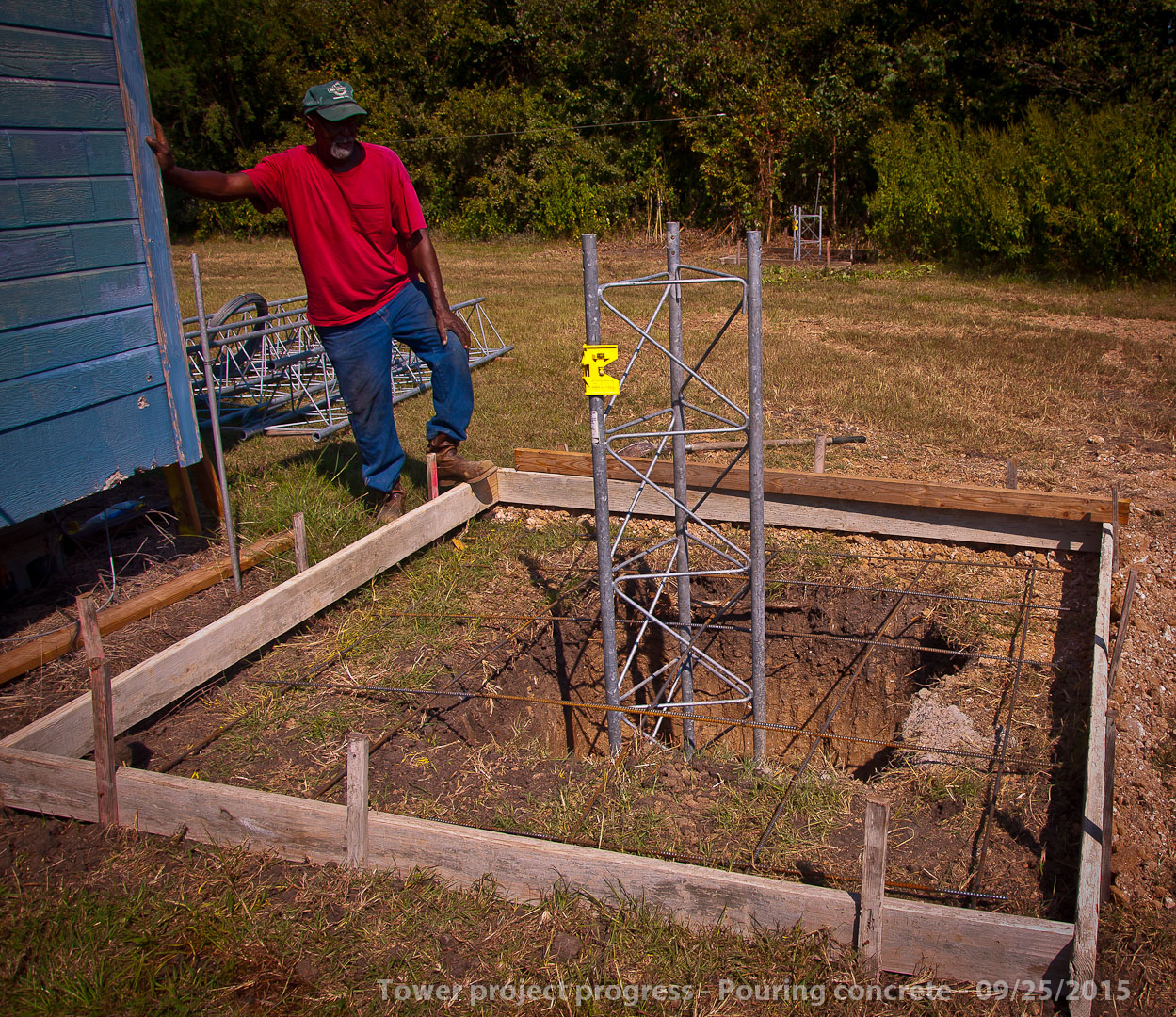 Tower installation progress