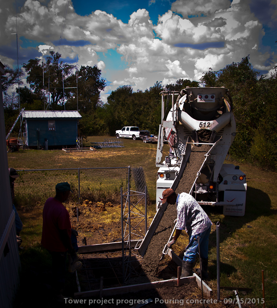 Tower installation progress