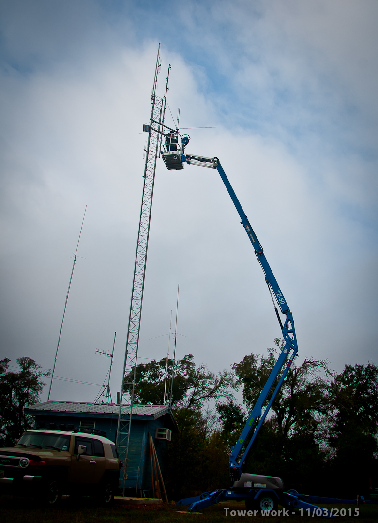 Hanging the 6m antenna